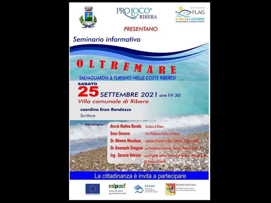 Immagine articolo: Ribera, Seminario sulla valorizzazione della costa a cura del Flag “Il Sole e l'Azzurro - tra Selinunte, Sciacca e Vigata“.