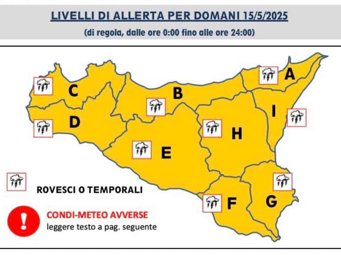 Immagine articolo: Allerta Arancione in Sicilia. Oggi scuole chiuse a Menfi e Sciacca