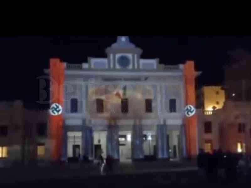 Immagine articolo: Svastiche nel videomapping proiettato su stazione di Agrigento. PD Menfi: “Inaccettabile“