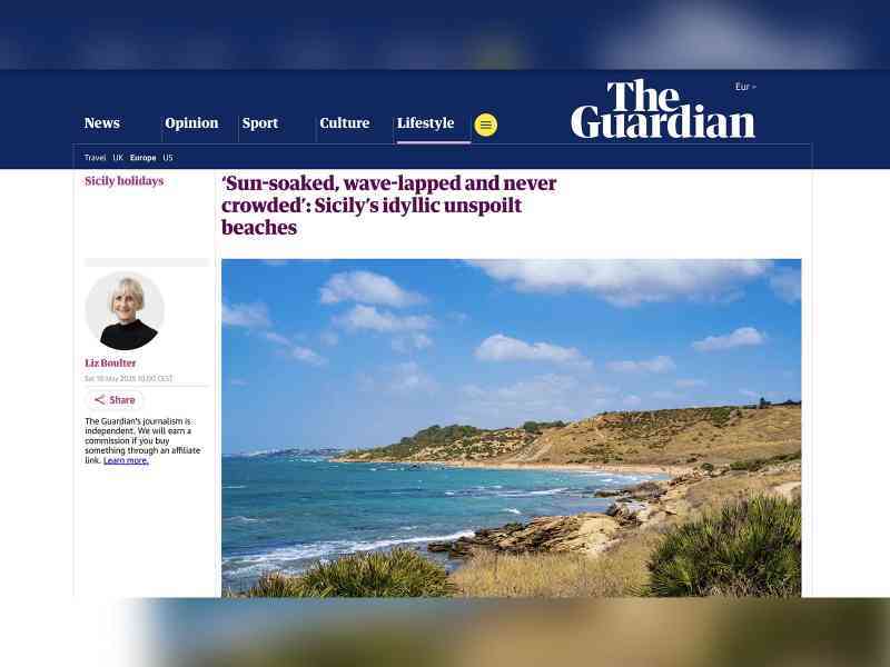 Immagine articolo: Menfi tra le meraviglie del Mediterraneo secondo il “The Guardian“