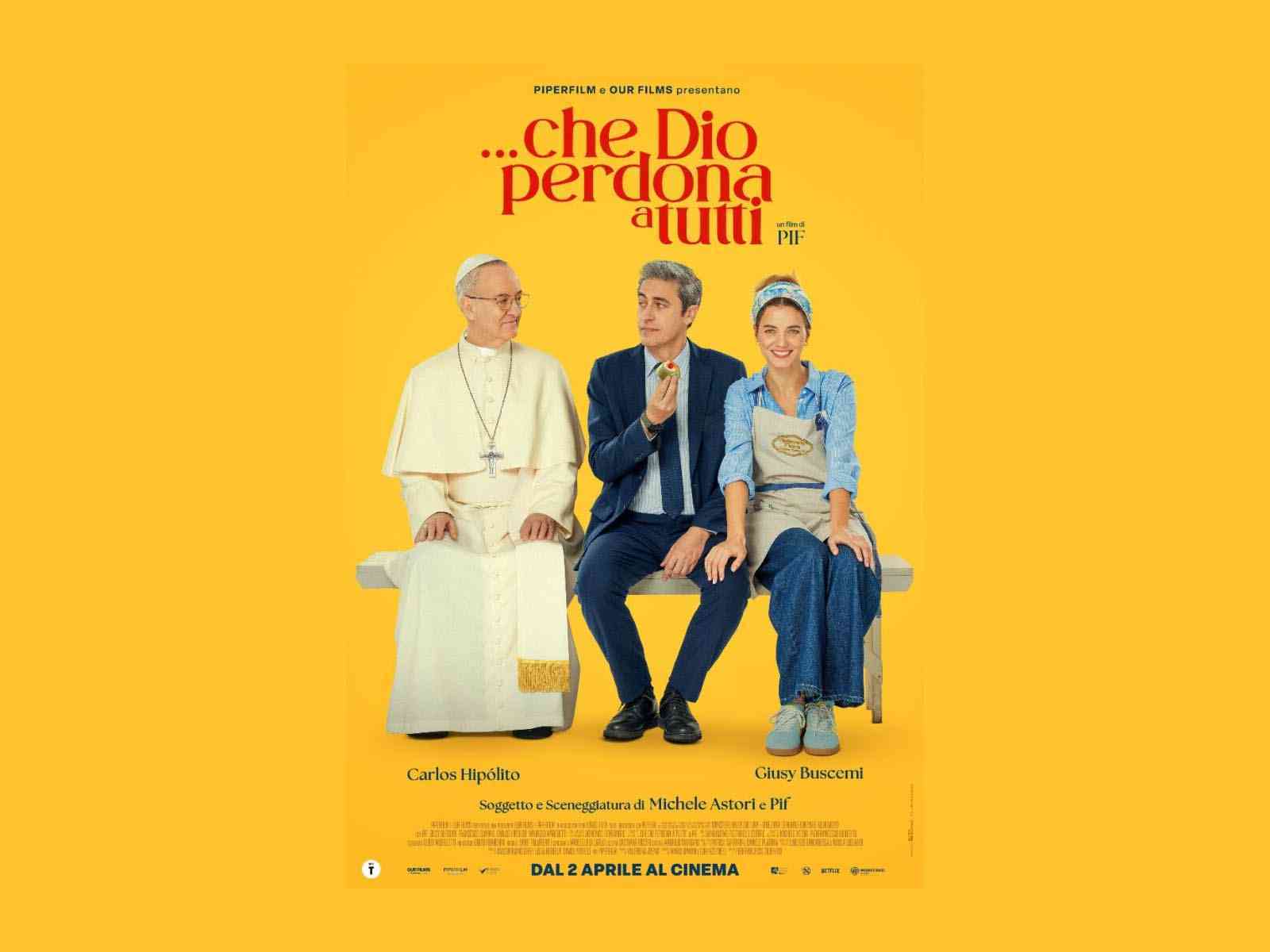 Immagine articolo: Giusy Buscemi e PIF a Menfi il 7 aprile per la presentazione del film “Che Dio perdona a tutti“